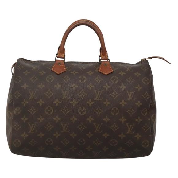 LOUIS VUITTON Monogram Speedy 35 Hand Bag M41524 LV Auth 139084 - Picture 13 of 16